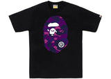 BAPE Color Camo Big Ape Head Tee Black/Purple