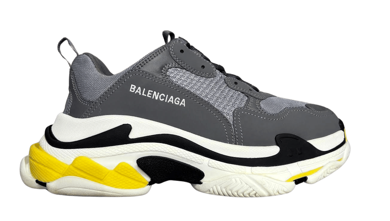 Balenciaga Triple S Grey Yellow Black - Pre-Owned Size 41