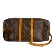 Louis Vuitton Monogram Keepall 50 Bandouliere Brown - Pre-Owned