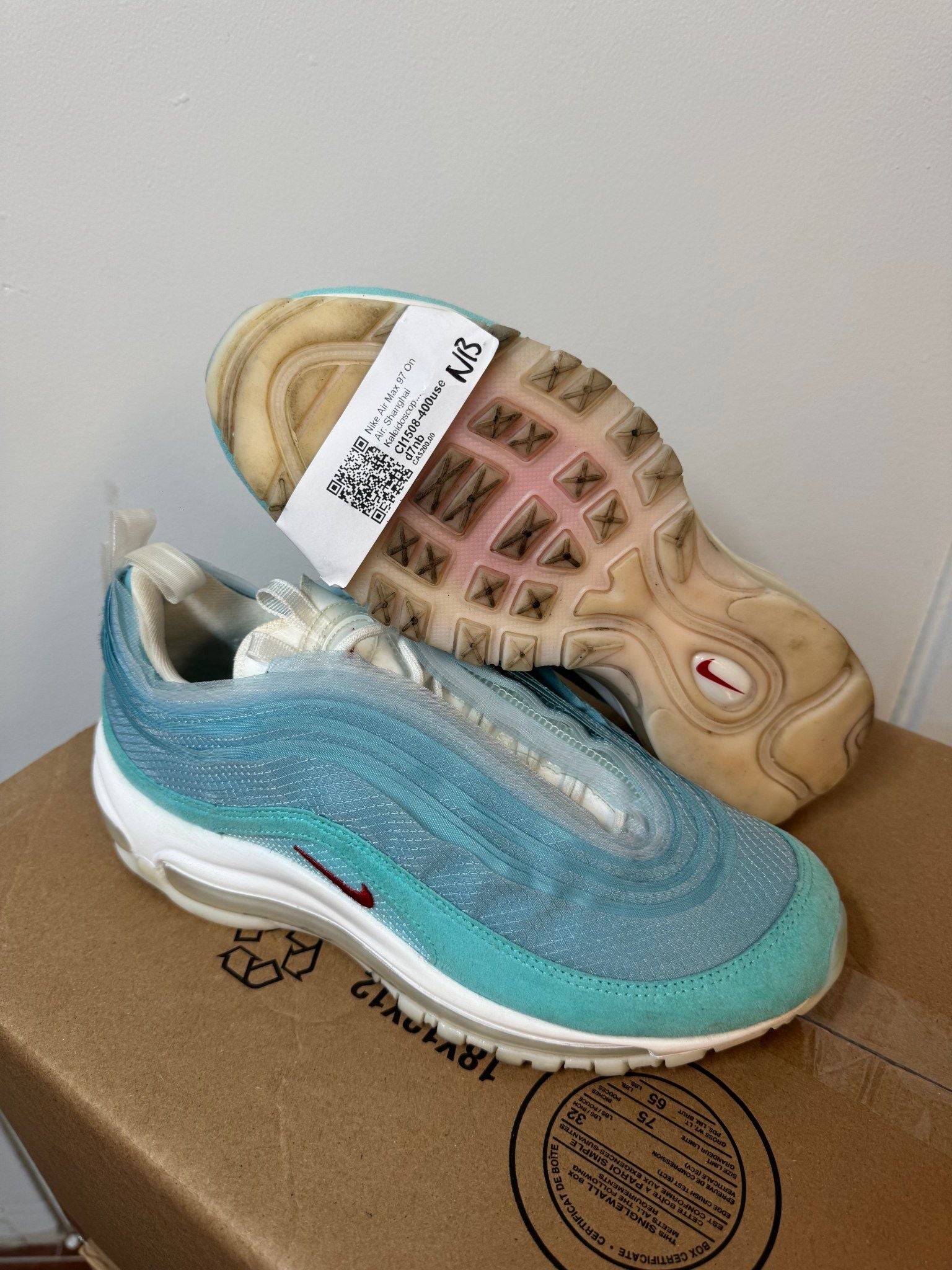 Nike Air Max 97 On Air: Shanghai Kaleidoscope - Pre-Owned Size 7 (No original box)