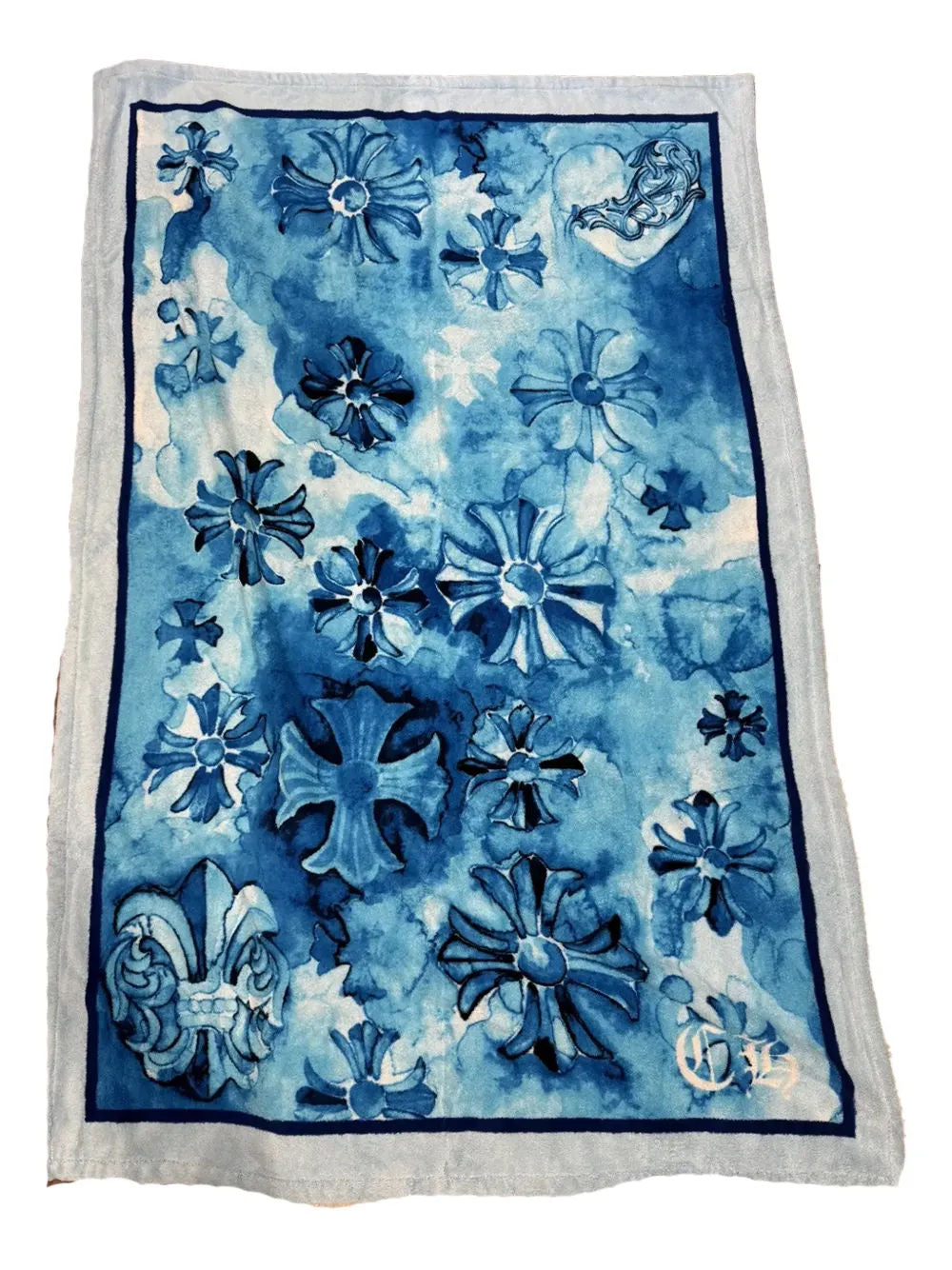 Chrome Hearts Cross Motif Beach Towel