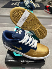 Nike SB Dunk Low Supreme Jewel Swoosh Gold - Pre-Owned Size 8.5