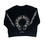 Chrome Hearts Floral Horseshoe Crewneck - Pre-Owned Size M