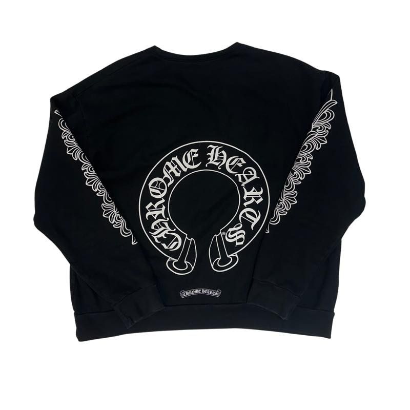 Chrome Hearts Floral Horseshoe Crewneck - Pre-Owned Size M