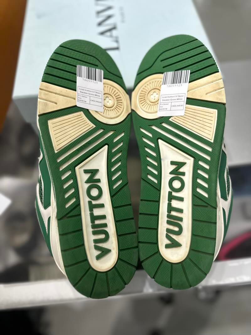 Louis Vuitton LV Skate Sneaker Green White - Pre-Owned Size LV9.5/11M
