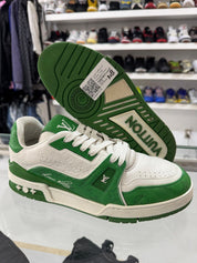 Louis Vuitton LV Trainer Virgil Monogram Green - Pre-Owned Size LV7.5/US9 (No original box)