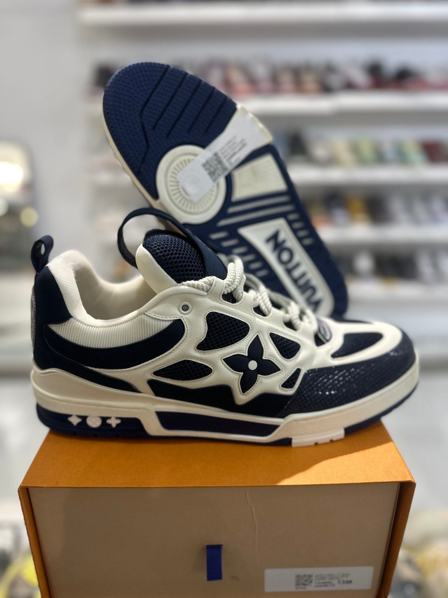 Louis Vuitton LV Skate Sneaker Marine White (Lightly Used Size LV14/US15-15.5M) - Pre-Owned