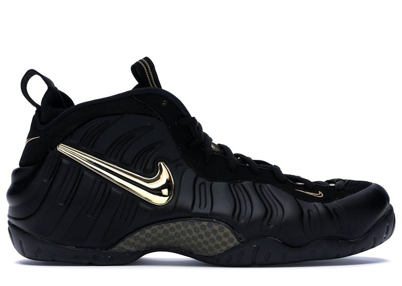 Nike Air Foamposite Pro Black Metallic Gold - Pre-Owned Size 11