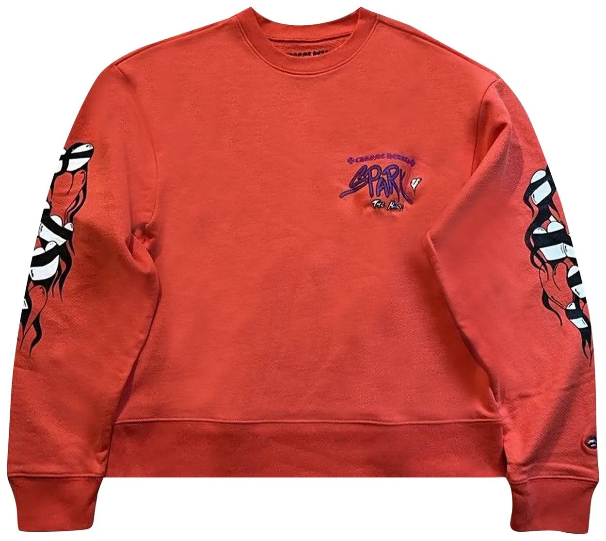 Chrome Hearts Matty Boy Sadistic Lipstick Crewneck Red