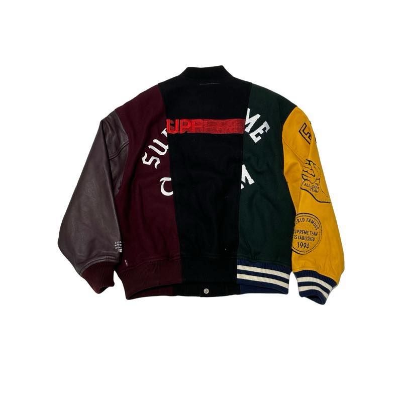 Supreme MM6 Maison Margiela Split Varsity Jacket Multicolor - Lightly Used Size M