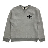 Chrome Hearts Triple Cross Nylon CH Logo Crewneck Grey