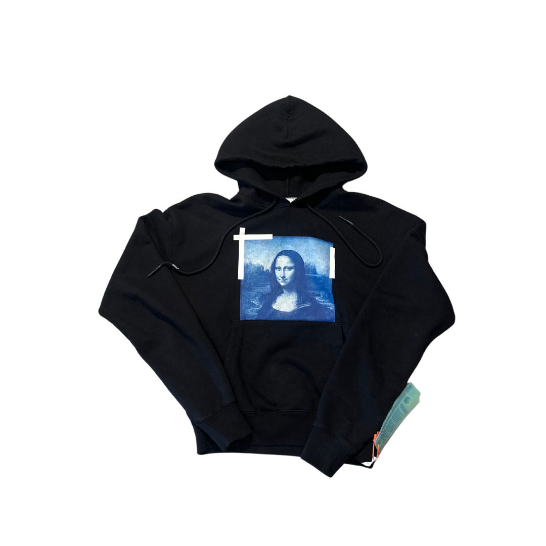 OFF-WHITE Mona Lisa Over Hoodie Black (Preowned) - Pre-Owned