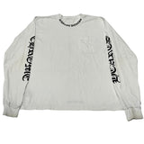 Chrome Hearts Neck Logo Long Sleeve T-Shirt White - Pre-Owned Size L