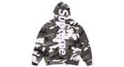 Supreme Satin Applique Hooded Sweatshirt (SS26) Snow Camo