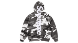 Supreme Satin Applique Hooded Sweatshirt (SS26) Snow Camo