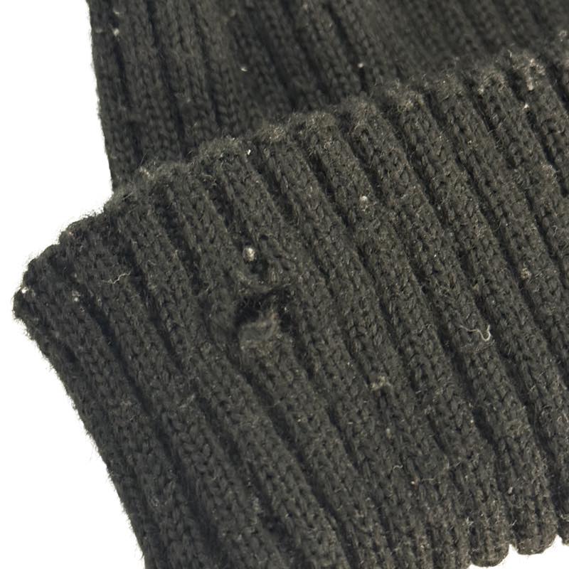 Moncler Ribbed-Knit Wool Beanie Black - Pre Owned