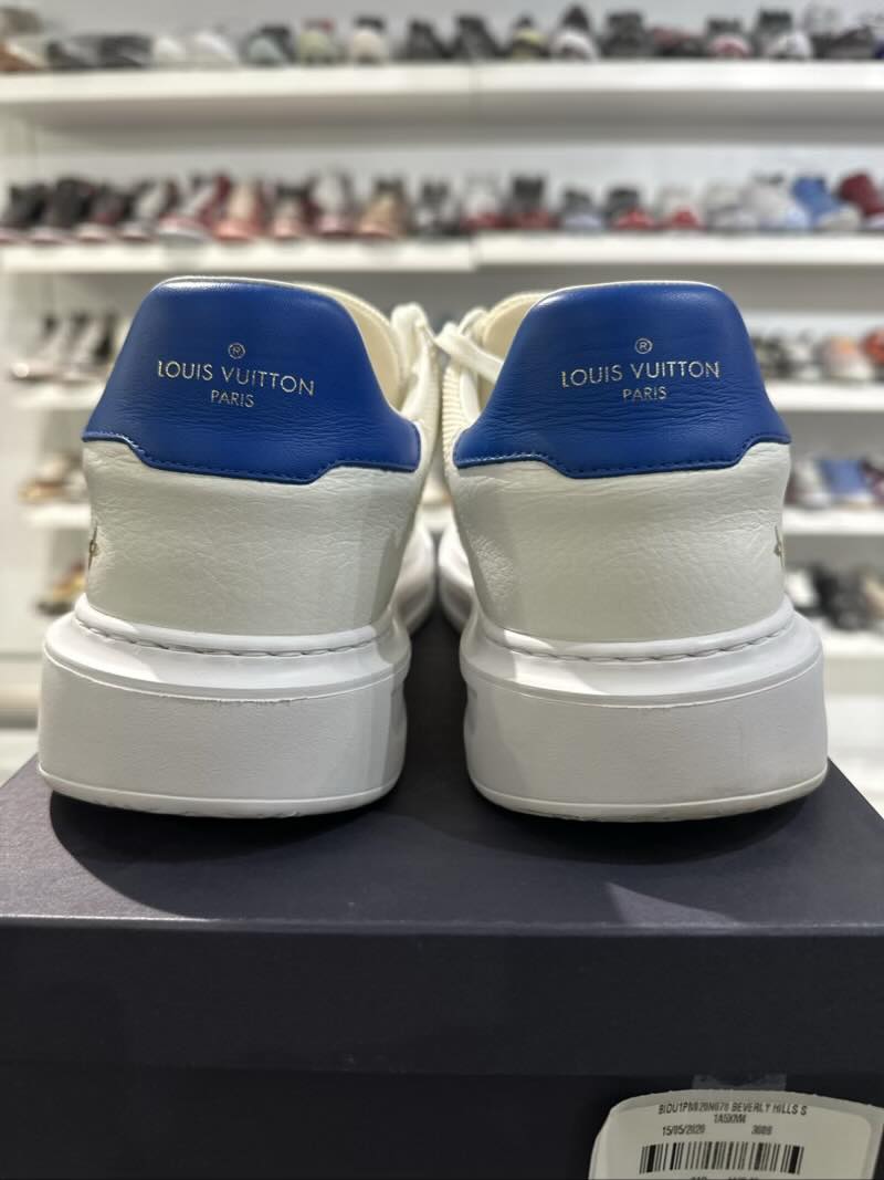 Louis Vuitton Beverly Hills White Blue - Pre-Owned Size 8.5