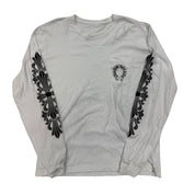 Chrome Hearts Floral Horseshoe L/S T-shirt White - Pre-Owned Size XL