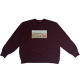 Supreme Aerial Crewneck Burgundy - Pre-Owned Size XL