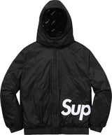 Supreme Sideline Logo Parka Jacket Black