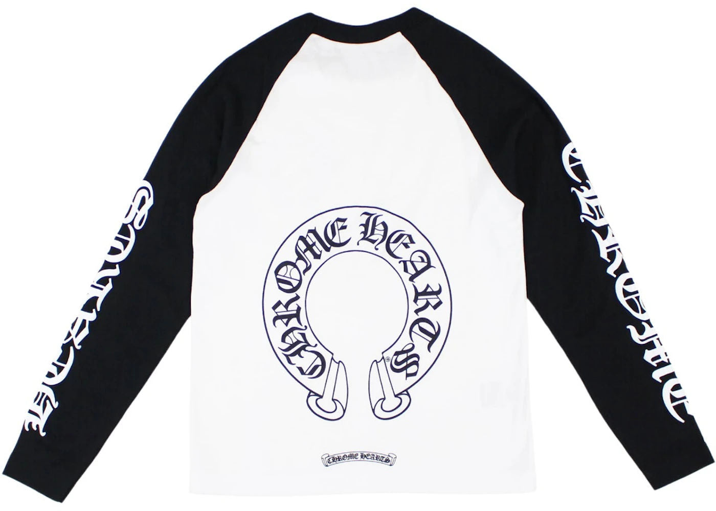 Chrome Hearts Horseshoe Baseball Shirt White/Black - Pre-Owned Size L