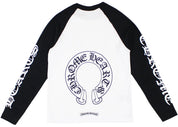 Chrome Hearts Horseshoe Baseball Shirt White/Black - Pre-Owned Size L