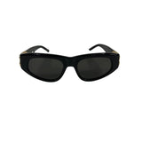 Balenciaga BB0096S Dynasty Rectangle Sunglasses Black - Lightly Pre-Owned OS
