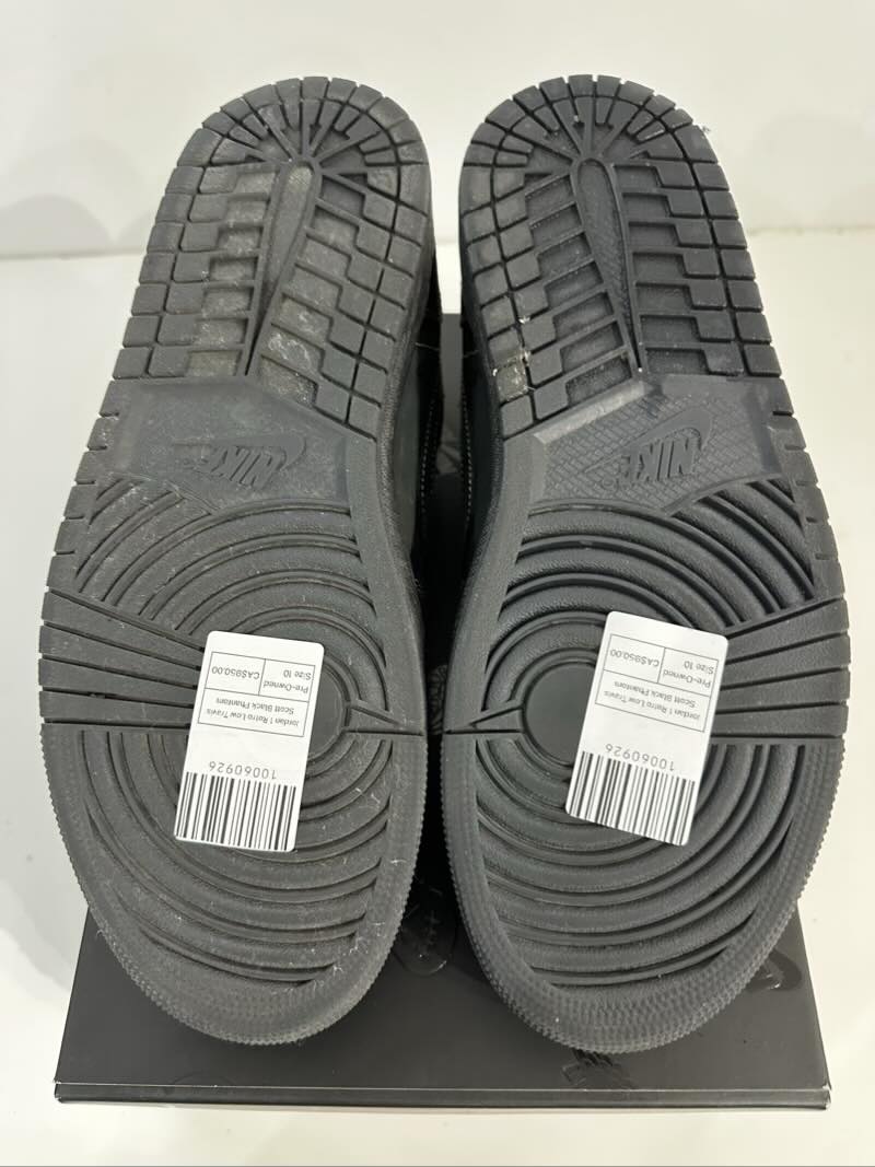 Jordan 1 Retro Low Travis Scott Black Phantom - Pre-Owned Size 10