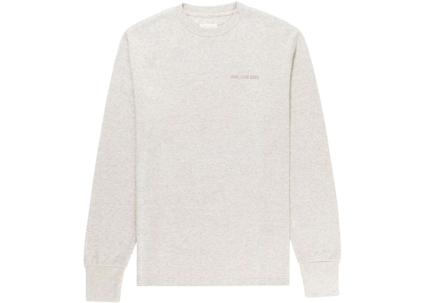 Aime Leon Dore Tonal Logo Long-Sleeve Tee Oatmeal