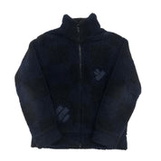 Louis Vuitton Nigo Black & Blue Checkered Fleece Black - Pre-Owned Size M