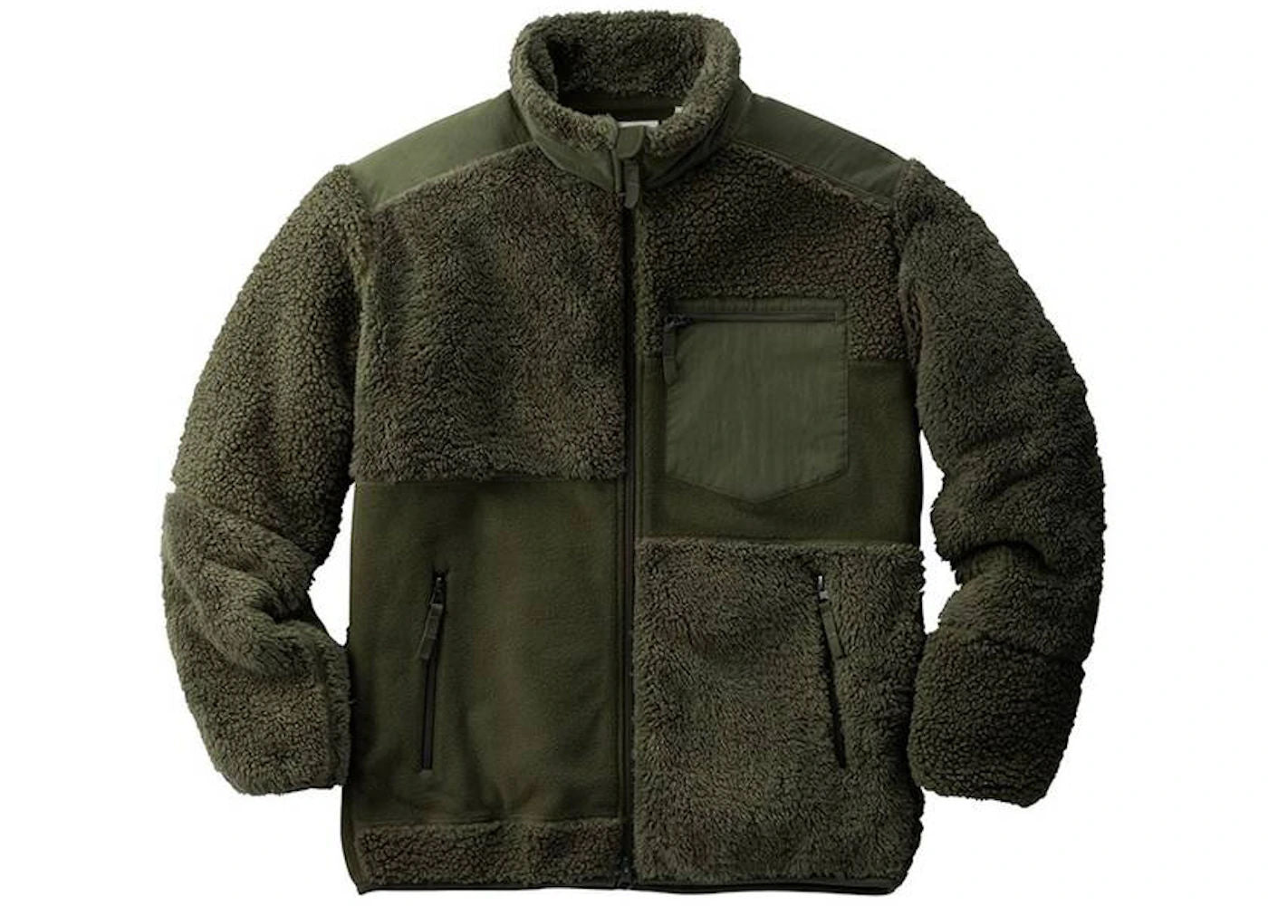 Uniqlo x Engineered Garments Fleece Combination Jacket (US Sizing) Olive (Preowned Size M) - Pre-Owned