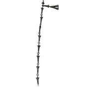Chrome Hearts Mini Crosstail Link Rosary Necklace (15.5 Inches) - Lightly Used