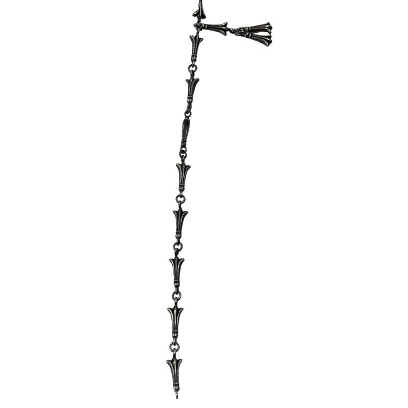 Chrome Hearts Mini Crosstail Link Rosary Necklace (15.5 Inches) - Lightly Used