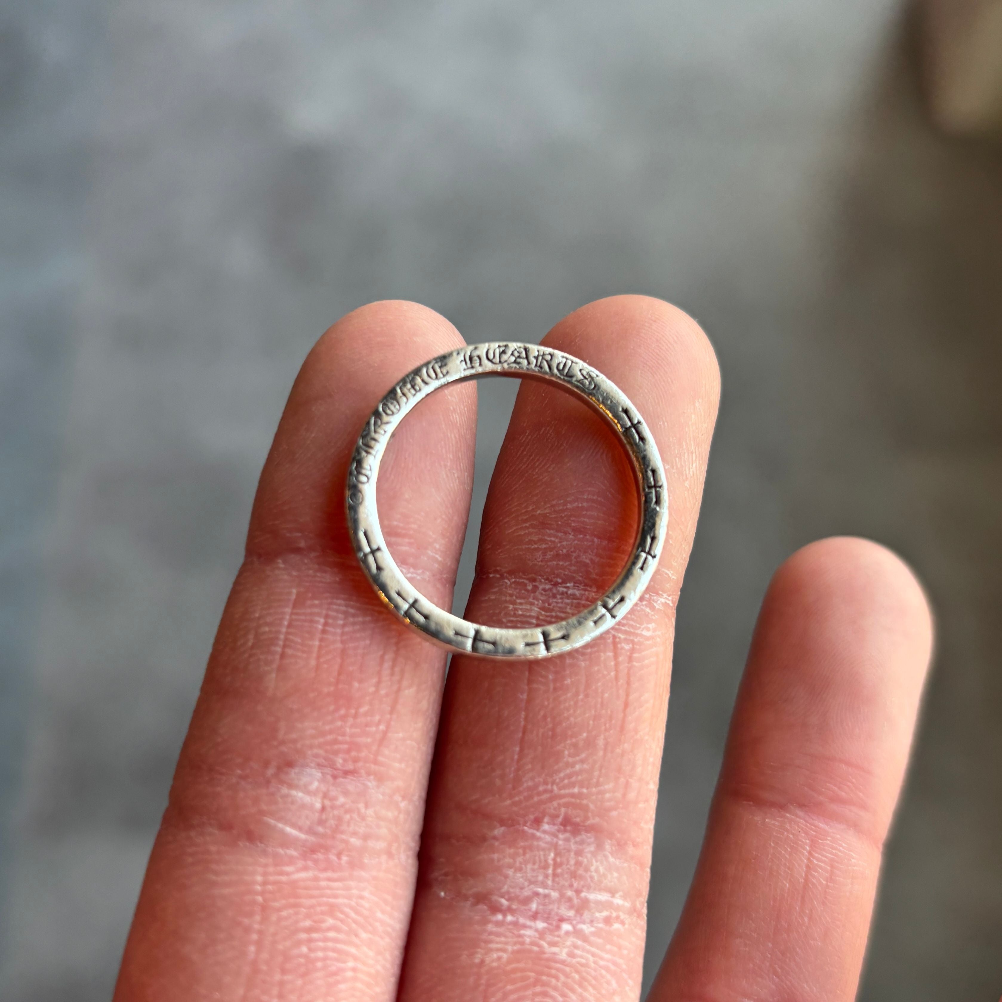 Chrome Hearts NFTL Spacer Ring (Preowned Size 11.5) - Pre-Owned