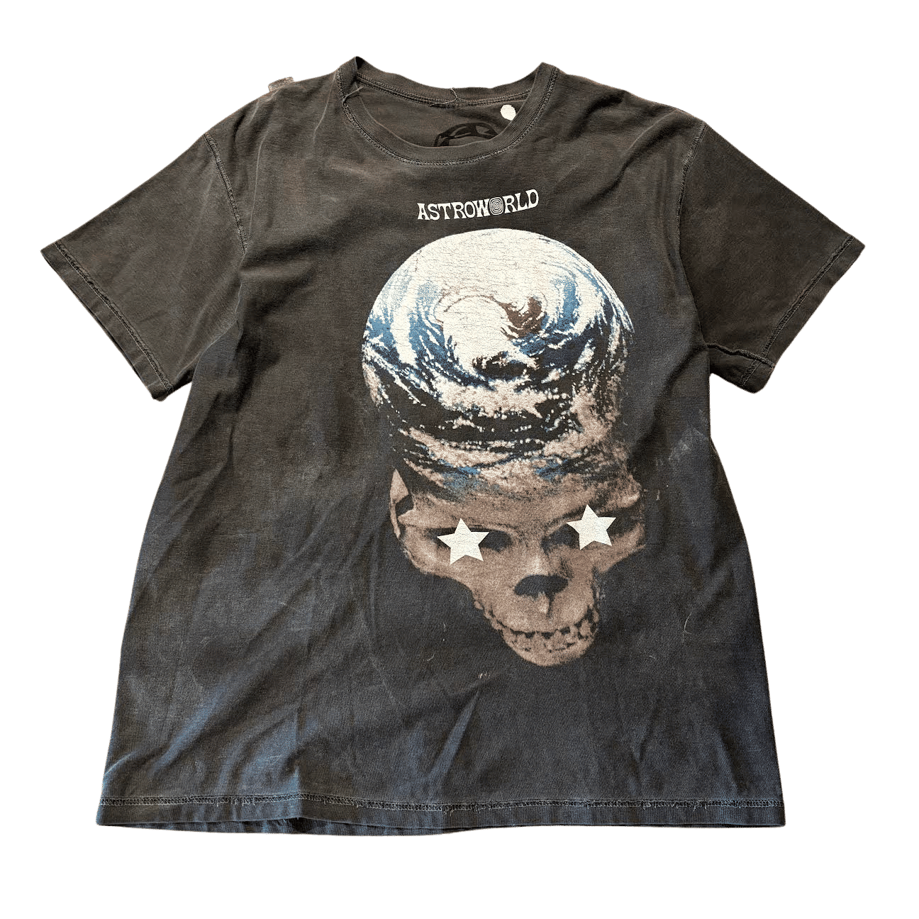 Travis Scott Astroworld Stop Tryna Be God Reversible Tee Grey (Lightly Preowned Size L) - Pre-Owned Size L