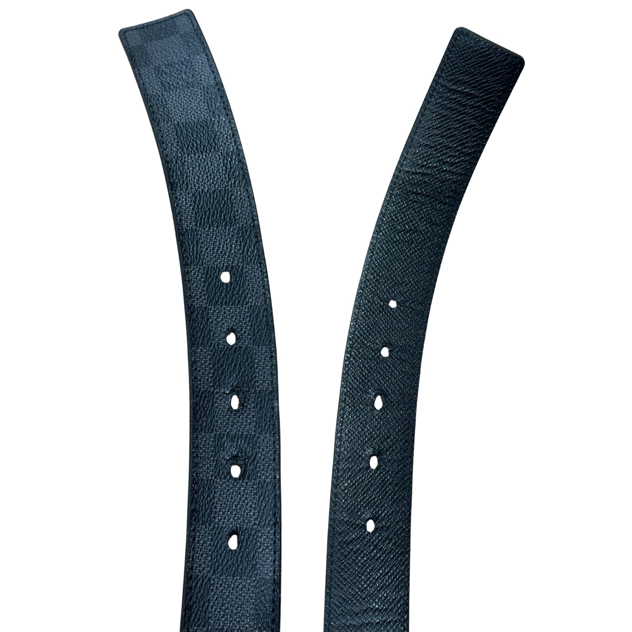 Louis Vuitton Damier Graphite 35mm LV Inventeur Reversible Belt (Preowned Size 95) - Pre-Owned