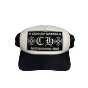 Chrome Hearts CH Hollywood Trucker Hat Black/White - Lightly Used
