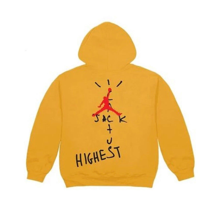 Travis Scott X Jordan Cactus Jack Highest Hoodie Gold