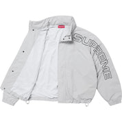 Supreme Spellout Embroidered Track Jacket (FW24) Grey