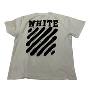 Off-White Incomplete Spray Paint Tee White - Pre-Owned Size L