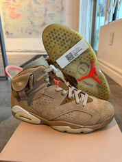 Jordan 6 Retro Travis Scott British Khaki (Preowned Size 8.5) - Pre-Owned