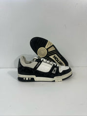 Louis Vuitton LV Trainer White Black - Pre-Owned Size 10 (No original box)