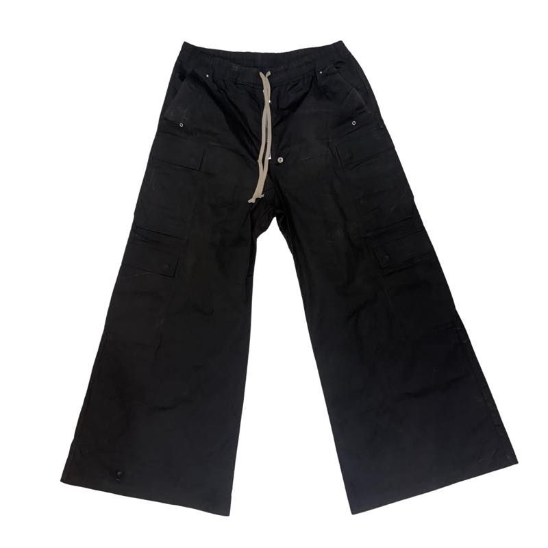 Rick Owens Cargobelas Cargo Pants Black - Pre-Owned Size 36