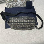 Dior Maxi Safari Bag with Strap Beige Oblique - Lightly Used