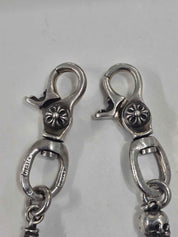 Chrome Hearts Silver Foti Skull Wallet Chain (21 Inches) - Lightly Pre-Owned