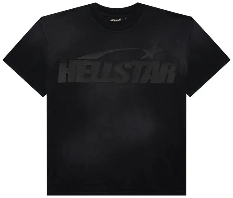 Hellstar Cracked Classic Logo T-Shirt Black