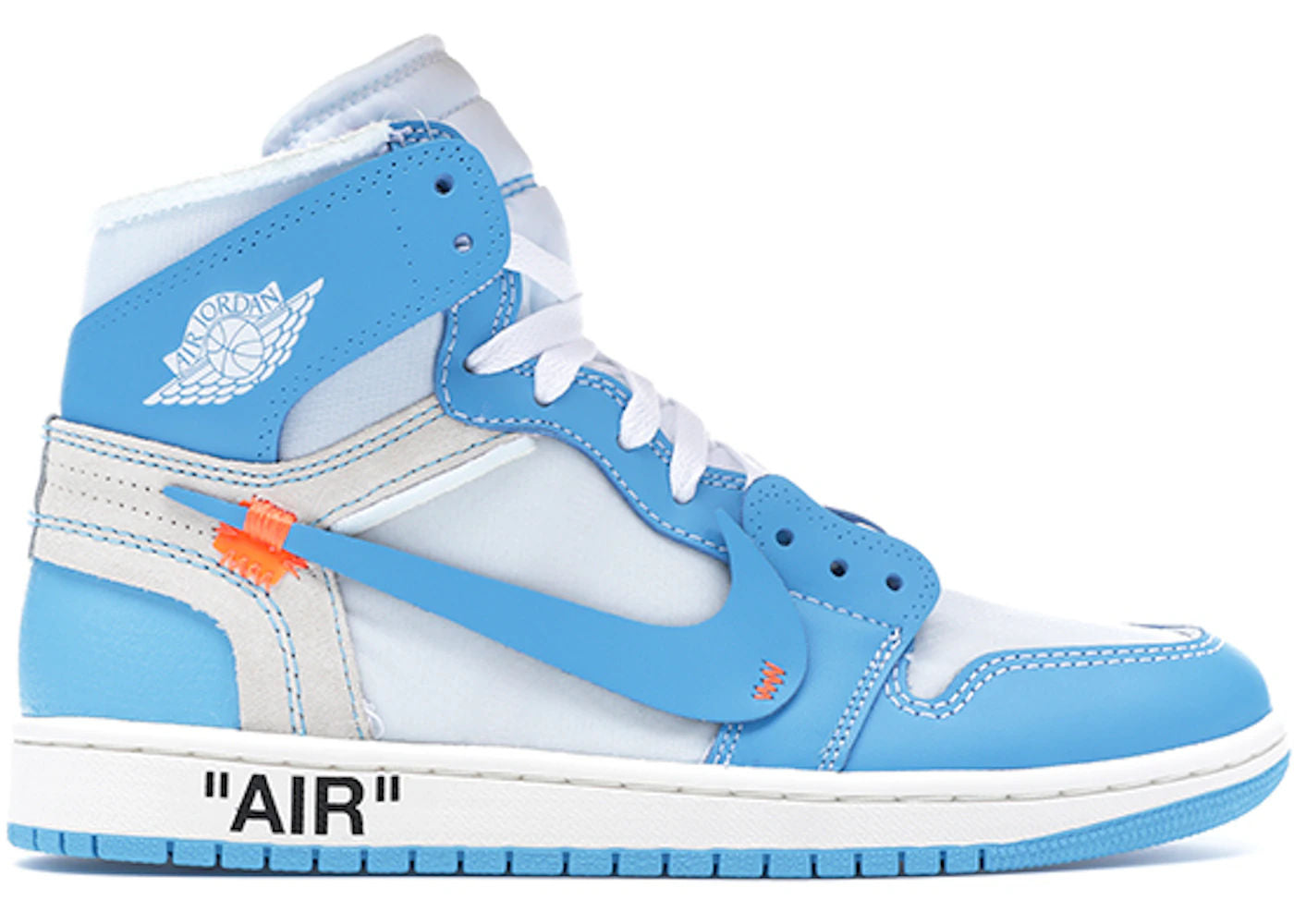 Jordan 1 Retro High Off-White University Blue - Pre-Owned Size 10.5 (No original box)