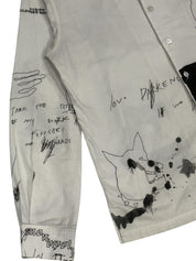 Enfants Riches Deprimes Sketched L/S Shirt White - Pre-Owned Size L