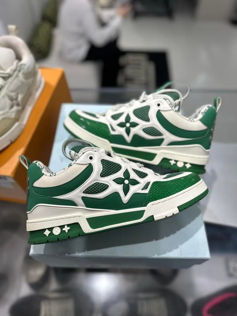 Louis Vuitton LV Skate Sneaker Green White - Pre-Owned Size LV9.5/11M