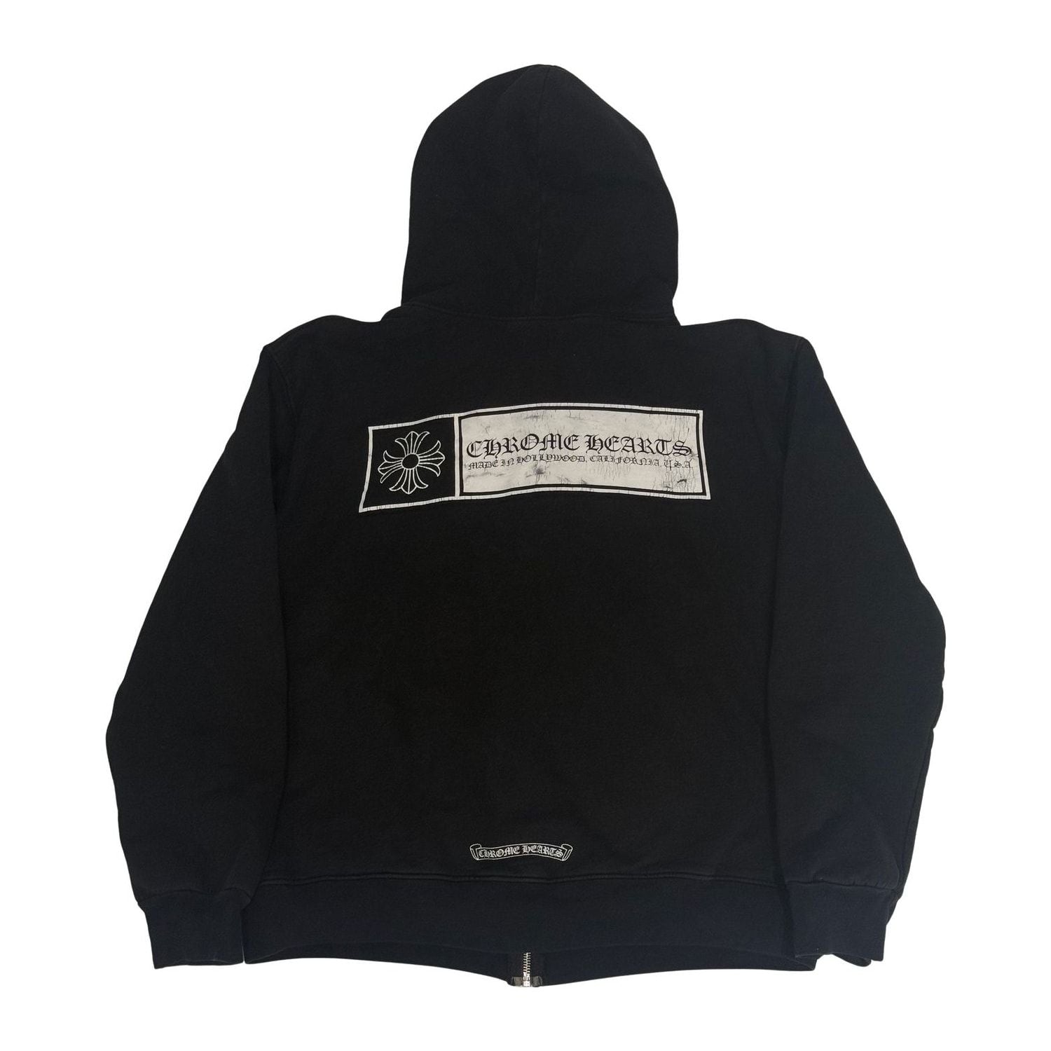 Chrome Hearts Made In Hollywood Plus Cross Thermal Zip-UP Lined Hoodie - Pre-Owned Size S